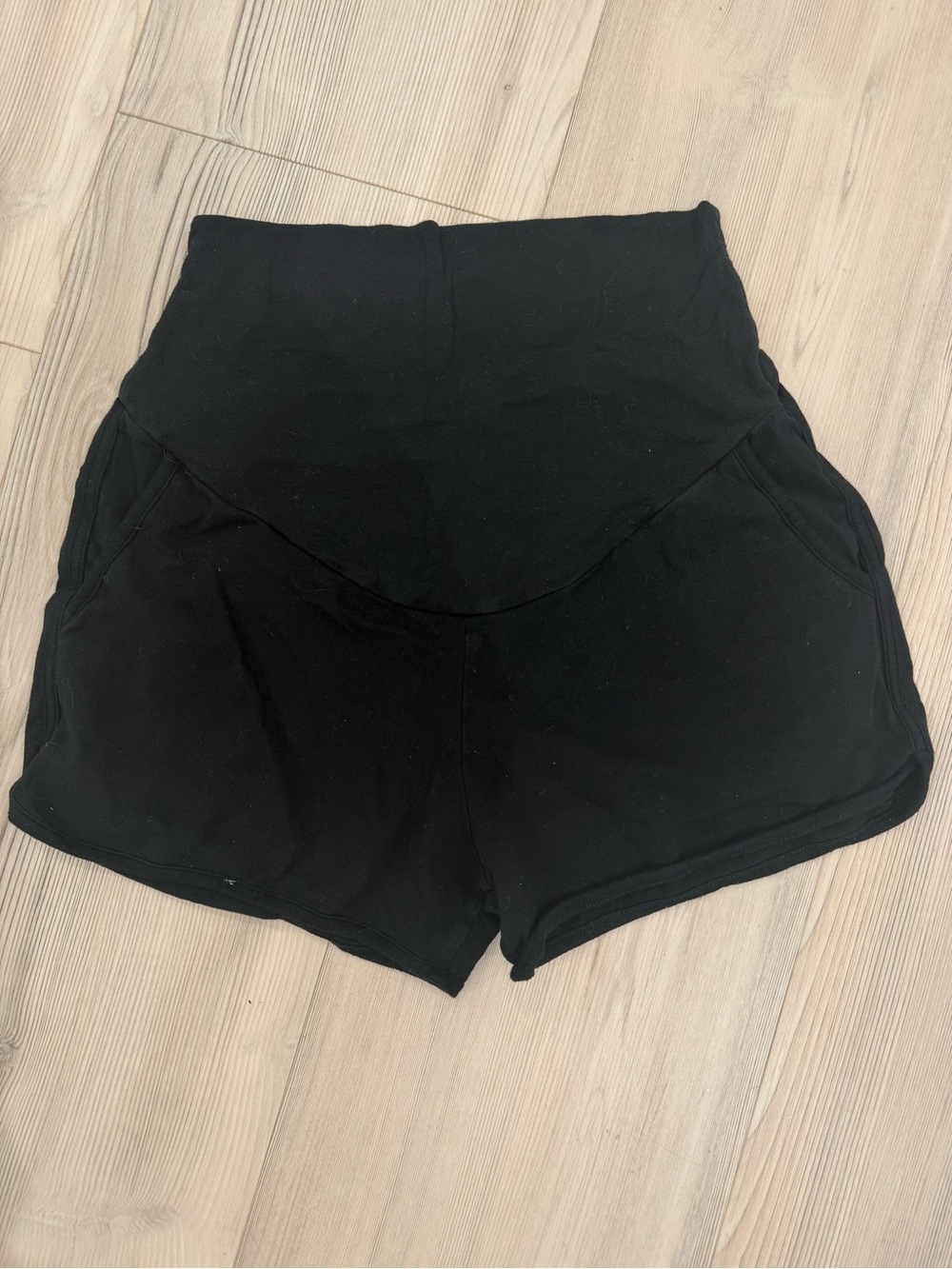 Black Maternity Shorts